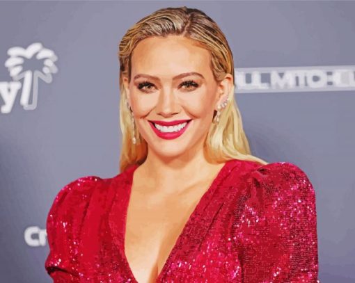 Hilary Duff Actress Paint by number