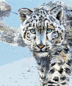 Snow Leopard Art Paint by number