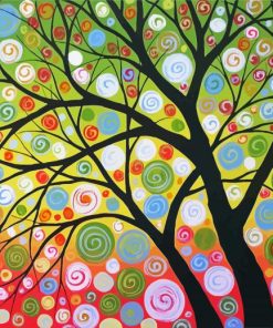 Summer Tree Art paint by number