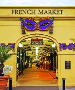 The French Market paint by number