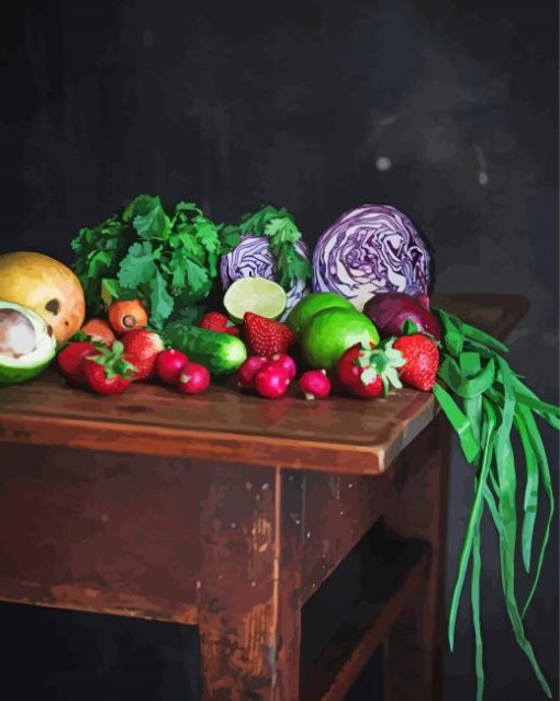 Vegetables Still Life paint by number