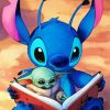 Stitch And Grogu Paint By Numbers