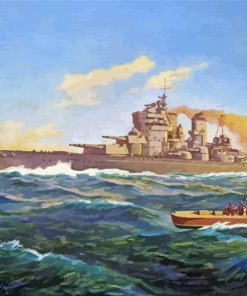 War Battleship Paint By Numbers