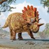 Triceratops Dinosaur Paint By Numbers