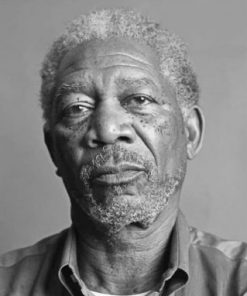 Monochrome Morgan Freeman Paint By Numbers