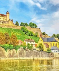 Aschaffenburg Castle Germany Paint By Numbers
