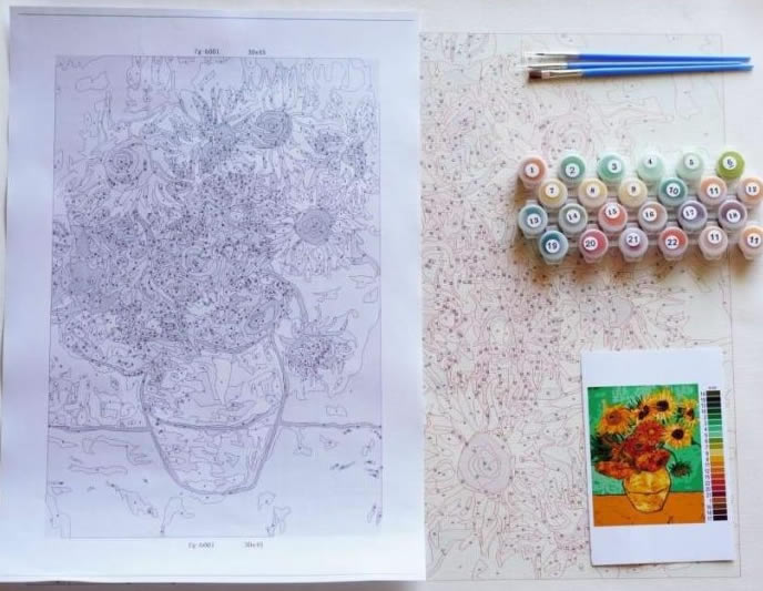 What You Will Receive In The Painting By Numbers Kit